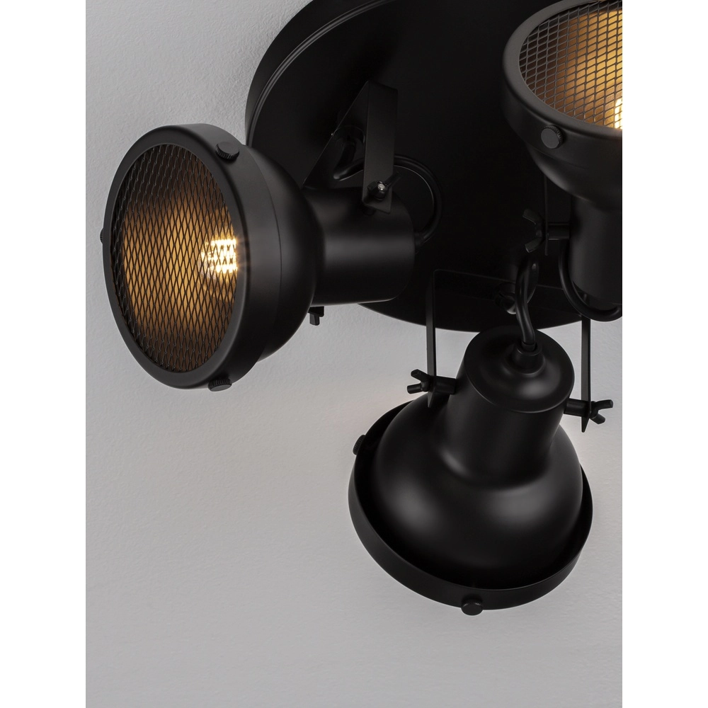 Plafondlamp Ruvi 3-lichts zwart Lyora 5212017446374