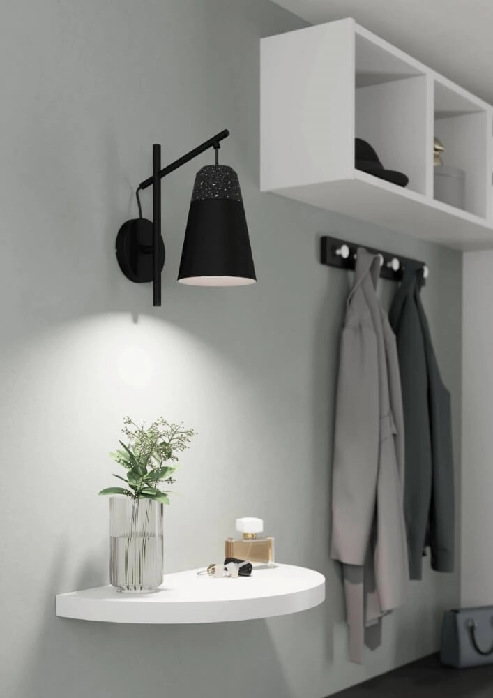 Zwarte wandlamp Canterras Eglo 9002759995461