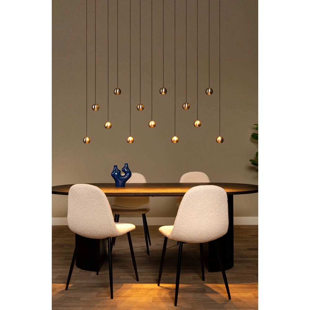 Design hanglamp Montana 13-lichts grijs Premium by Lucide 5411212680143
