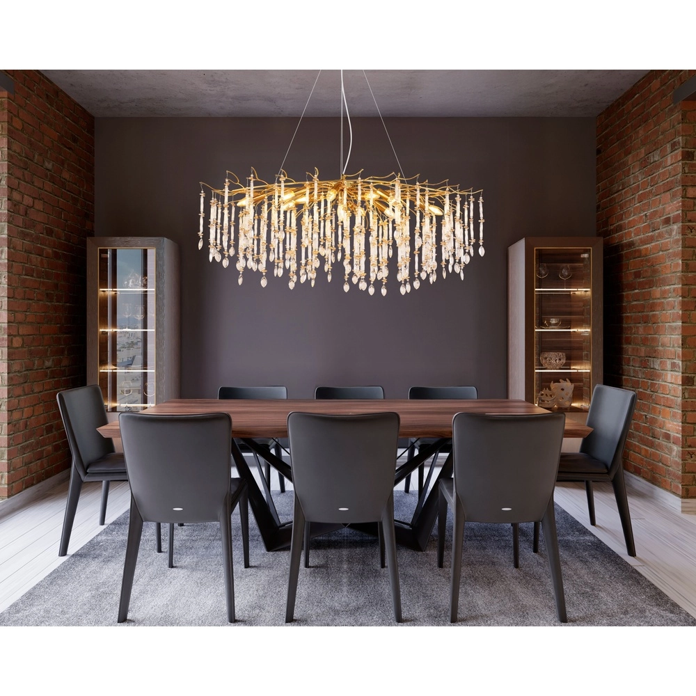 Hanglamp Gloria 120cm goud Globo 9007371566990