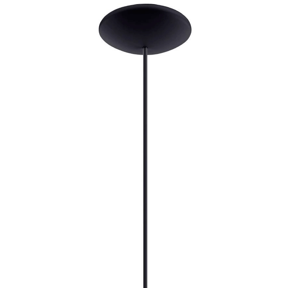 Zwarte hanglamp Sabinar Ø 28cm met hout Eglo 9008606235780