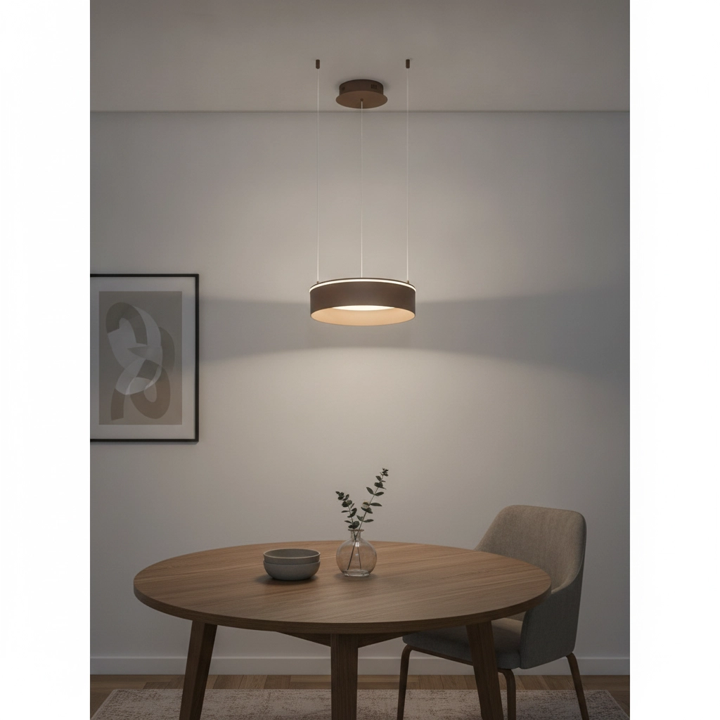 Moderne hanglamp Olivia zand bruin Ø 40cm