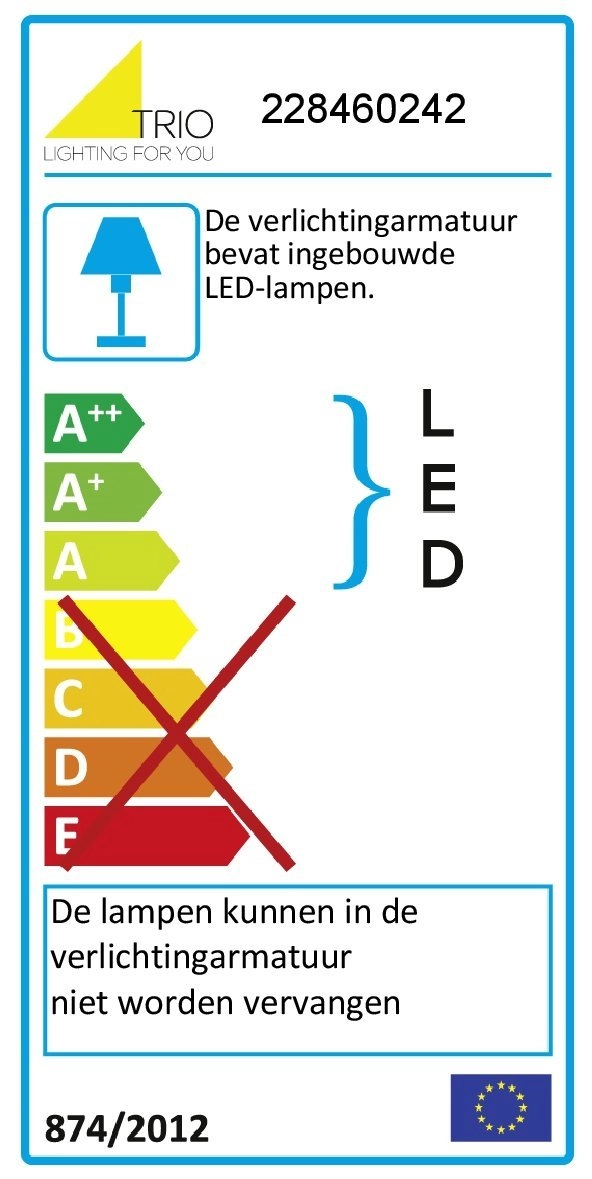 Wandlamp Colorado Up - Down antraciet Trio 4017807284164