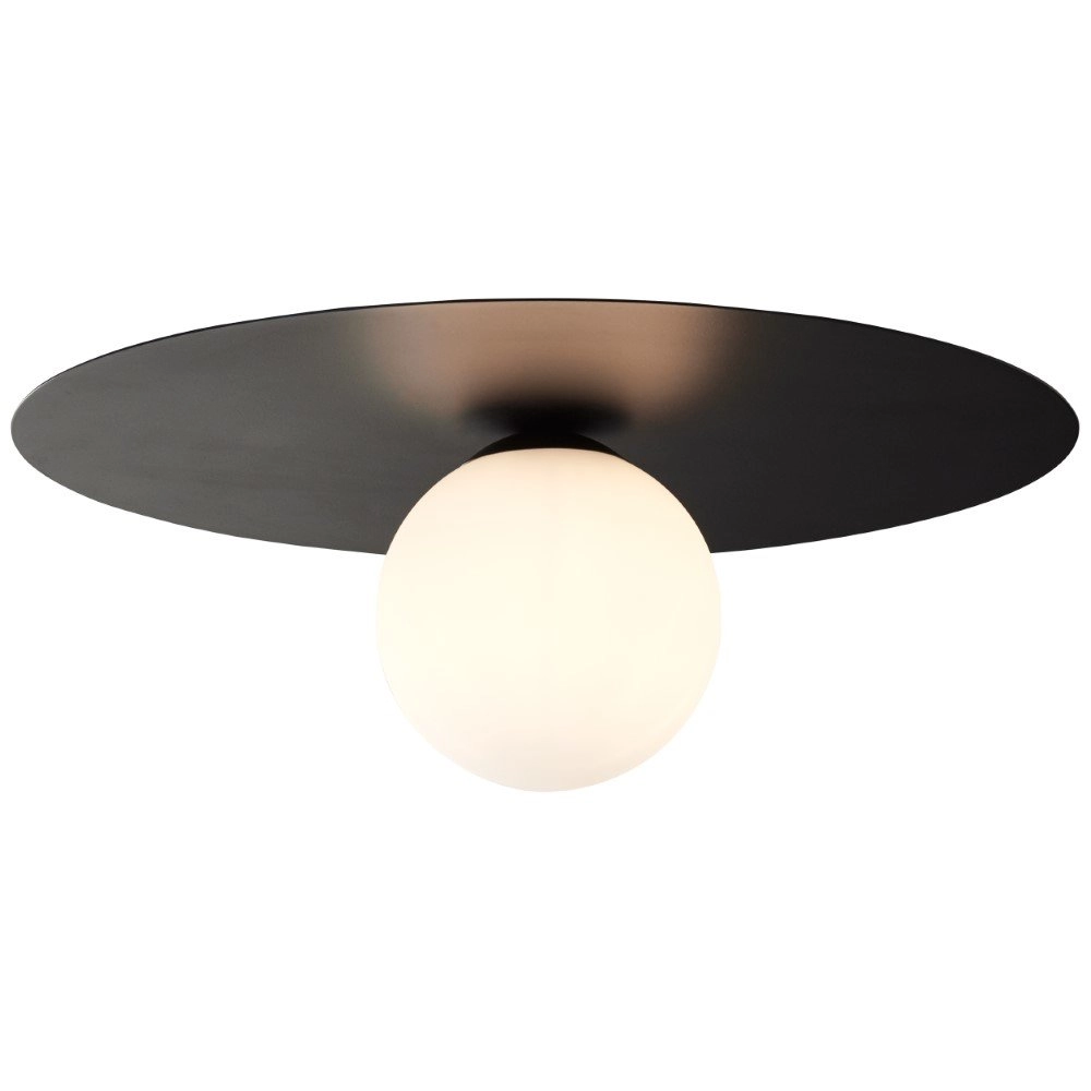 Ø 30cm plafondlamp Zon zwart
