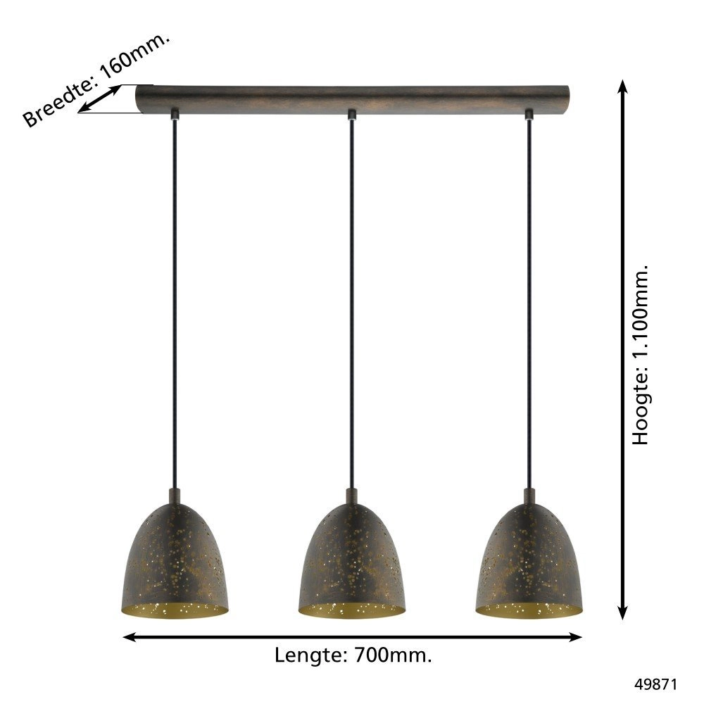 Eetkamer hanglamp Safi Eglo 9002759498719