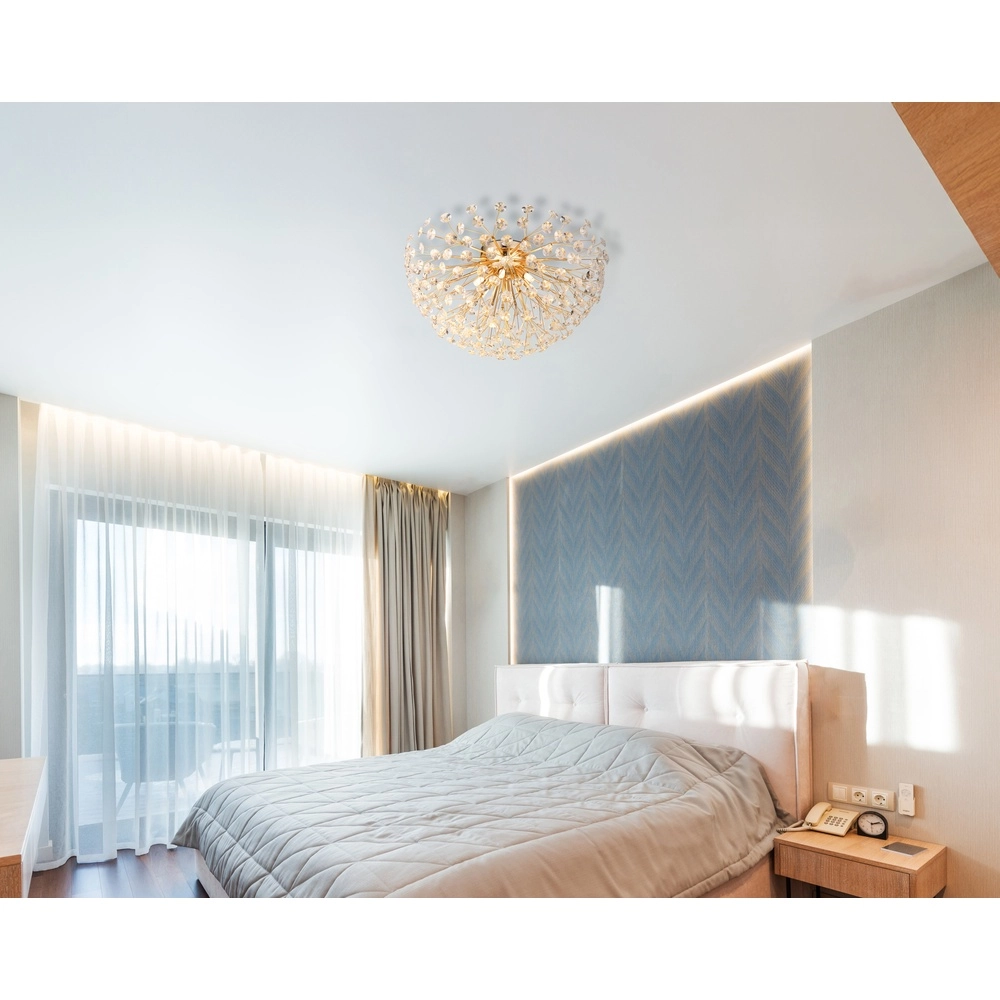Plafondlamp Katrina goud Ø 60cm Globo 9007371484317
