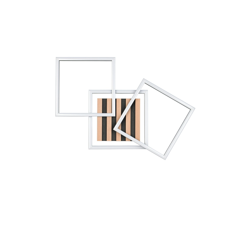 Moderne plafondlamp Zaro zwart 74,5cm Trio 4017807682212