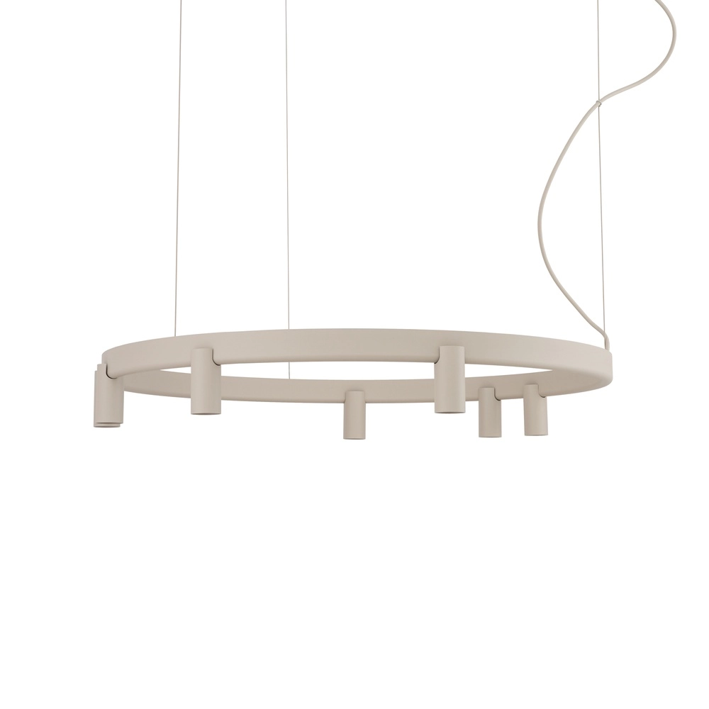 Design hanglamp Fourty zand bruin Ø 80cm Lyora 5903139122849