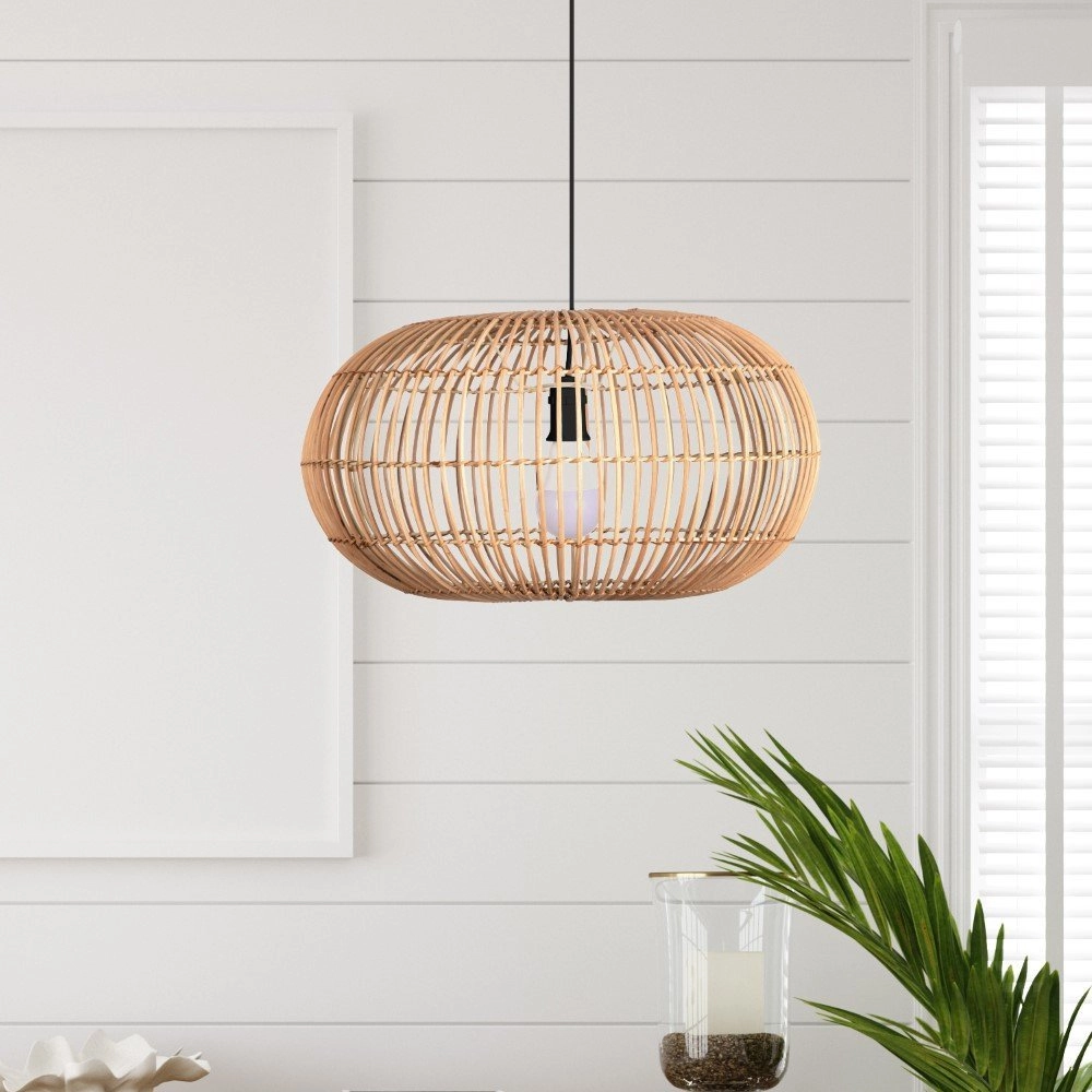Bamboe hanglamp Rattan Ø 48cm Searchlight 5053423180113