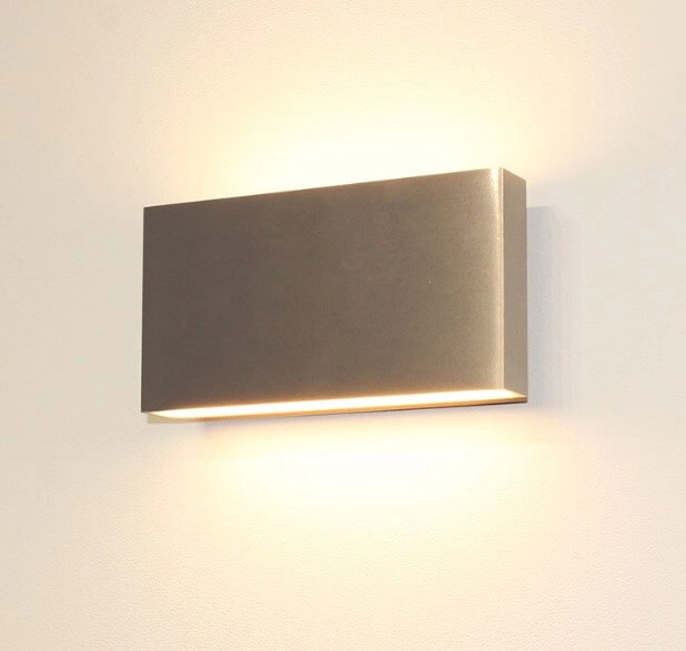 Buitenlamp up down Box 17cm-aluminium Artdelight 8719831734368