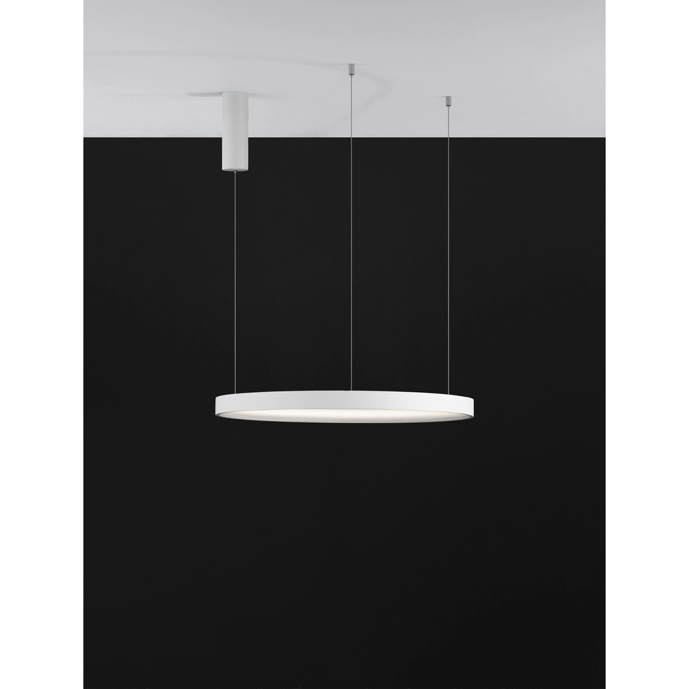 Ronde hanglamp Perrine wit Ø 60cm Lyora 5212017438423