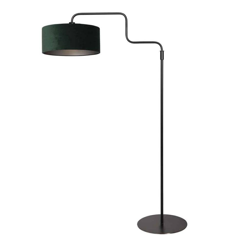 Vloerlamp Bloeba zwart met groene kap Steinhauer 8712746176971