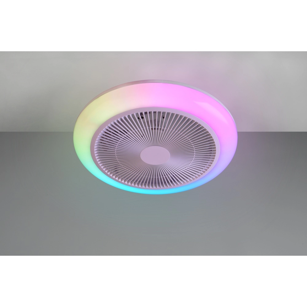Design ventilator Holmsund wit Ø 46cm met RGB functie
