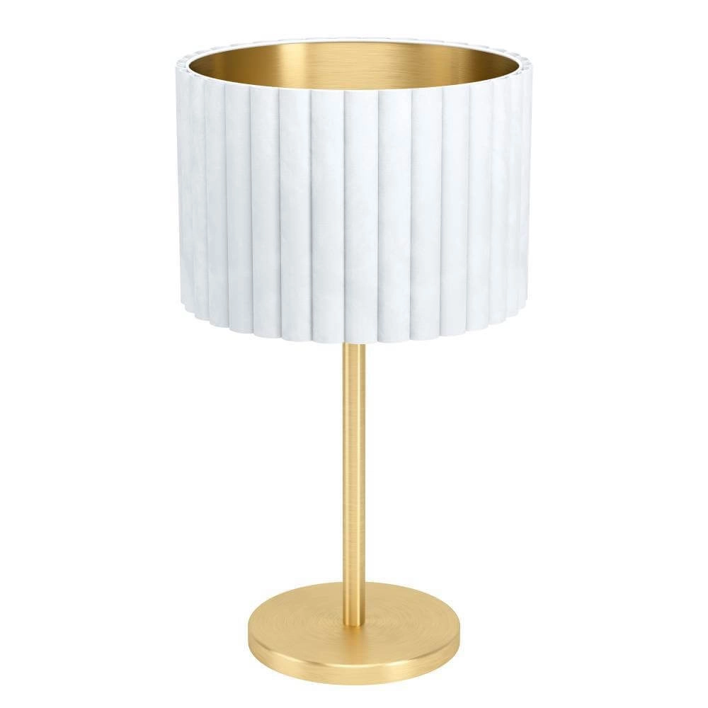 Schermerlamp Tamaresco wit met goud Schermerlamp Tamaresco wit met goud