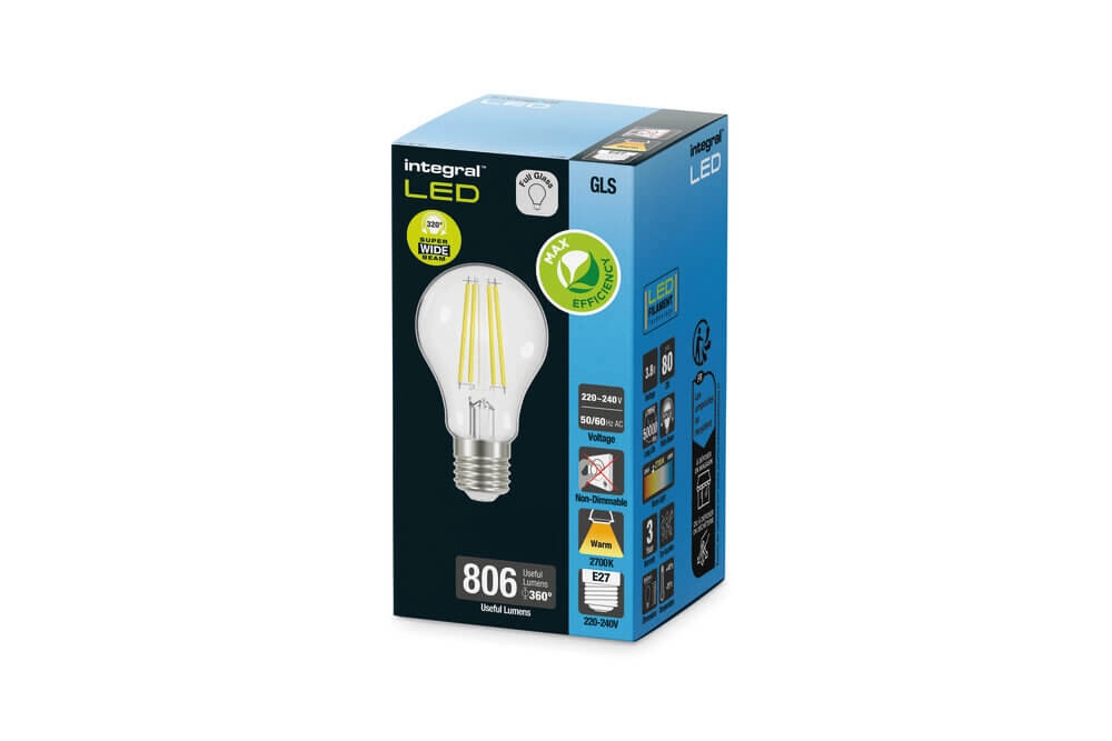 Led lamp 4,3W - E27 - 806lm - 2700K helder Lyora 5055788277118
