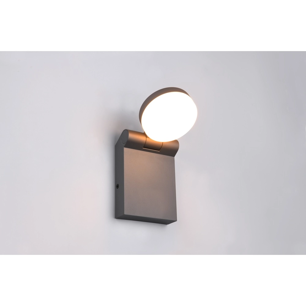 Strakke wandlamp Adour antraciet Trio 4017807603392