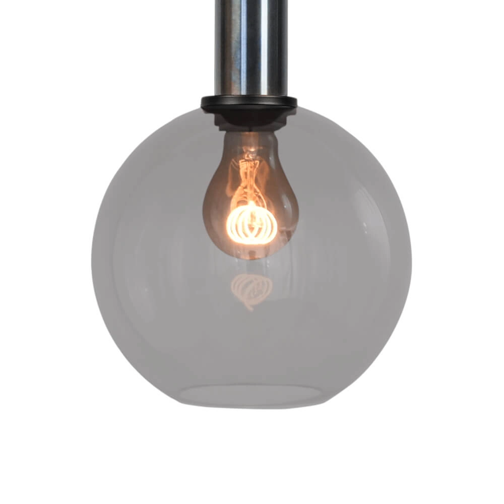 Hanglamp Ø 20cm Bella 2 Dappled oil met smoke glas Masterlight 8718121334202