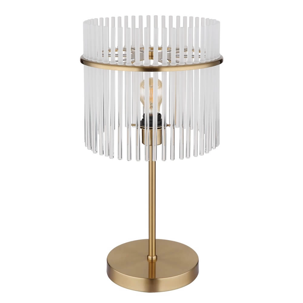 Gouden tafellamp Gorley met glas Ø 30cm Globo 9007371475018