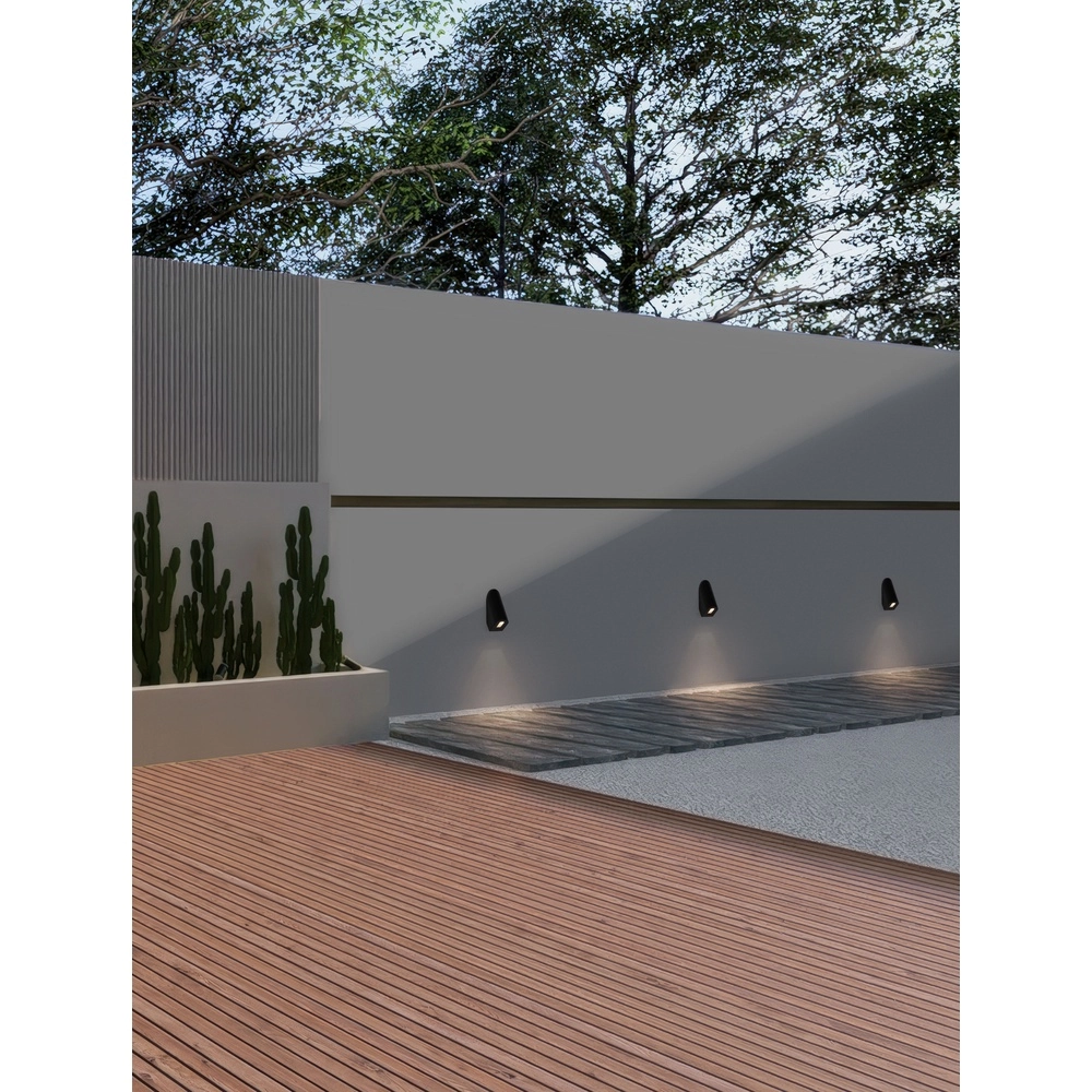 Strakke wandlamp Soren zwart Lyora 5212017481610