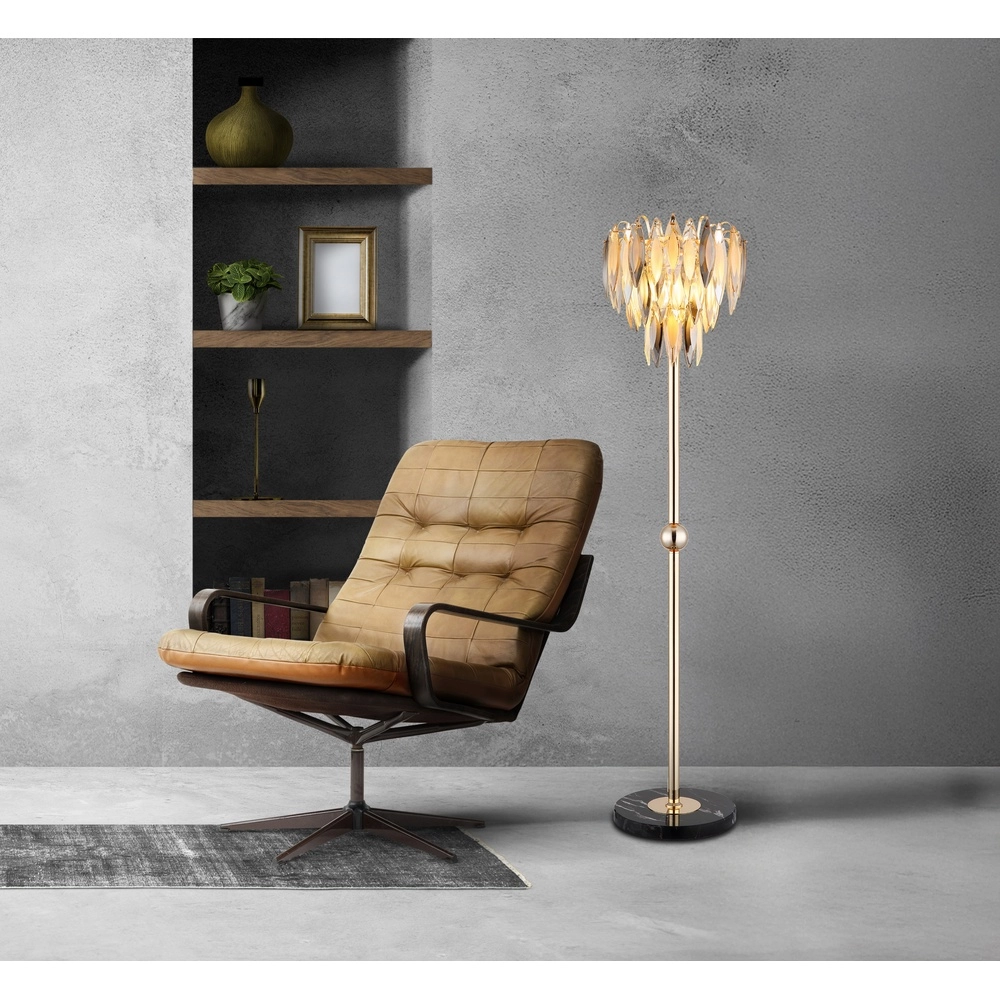 Vloerlamp Elinor goud Globo 9007371546961