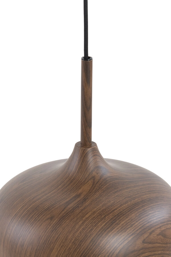 Hanglamp 3-lichts Dania donkere hout print Light & Living 8717807759612