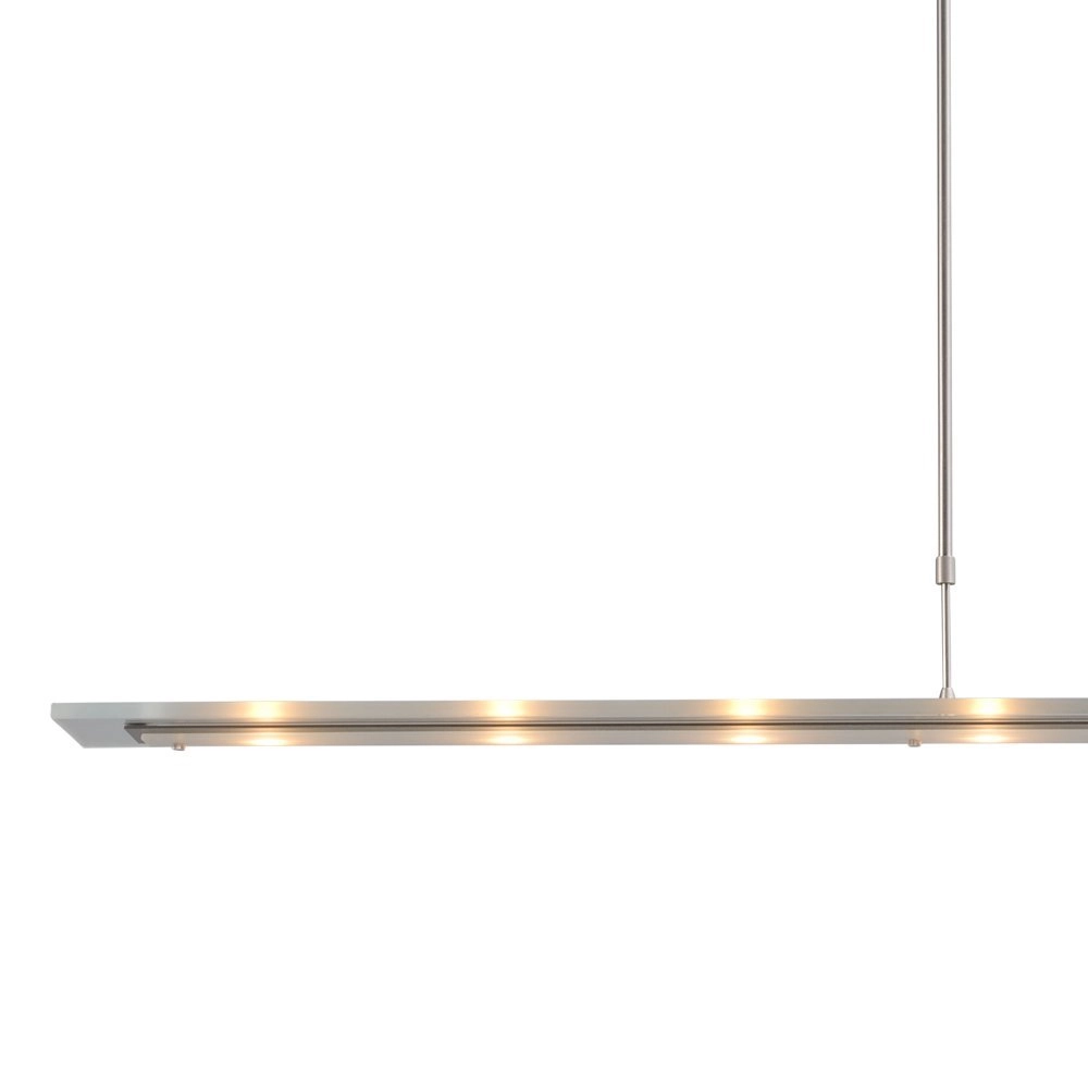 Hanglamp eettafel - kantoor Vigo 130cm nikkel mat Masterlight 8718121175850