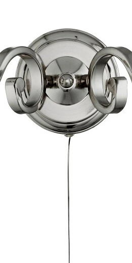 Klassieke wandlamp Richmond 2-lichts mat zilver Searchlight 5053423056432