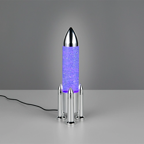 Tafellamp Apollo raket titanium grijs Trio 4017807681208