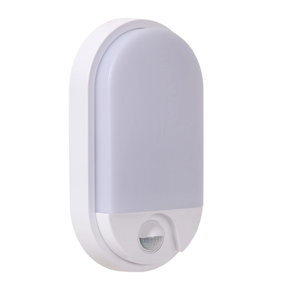 Ovale wandlamp Hups Ir wit met sensor
