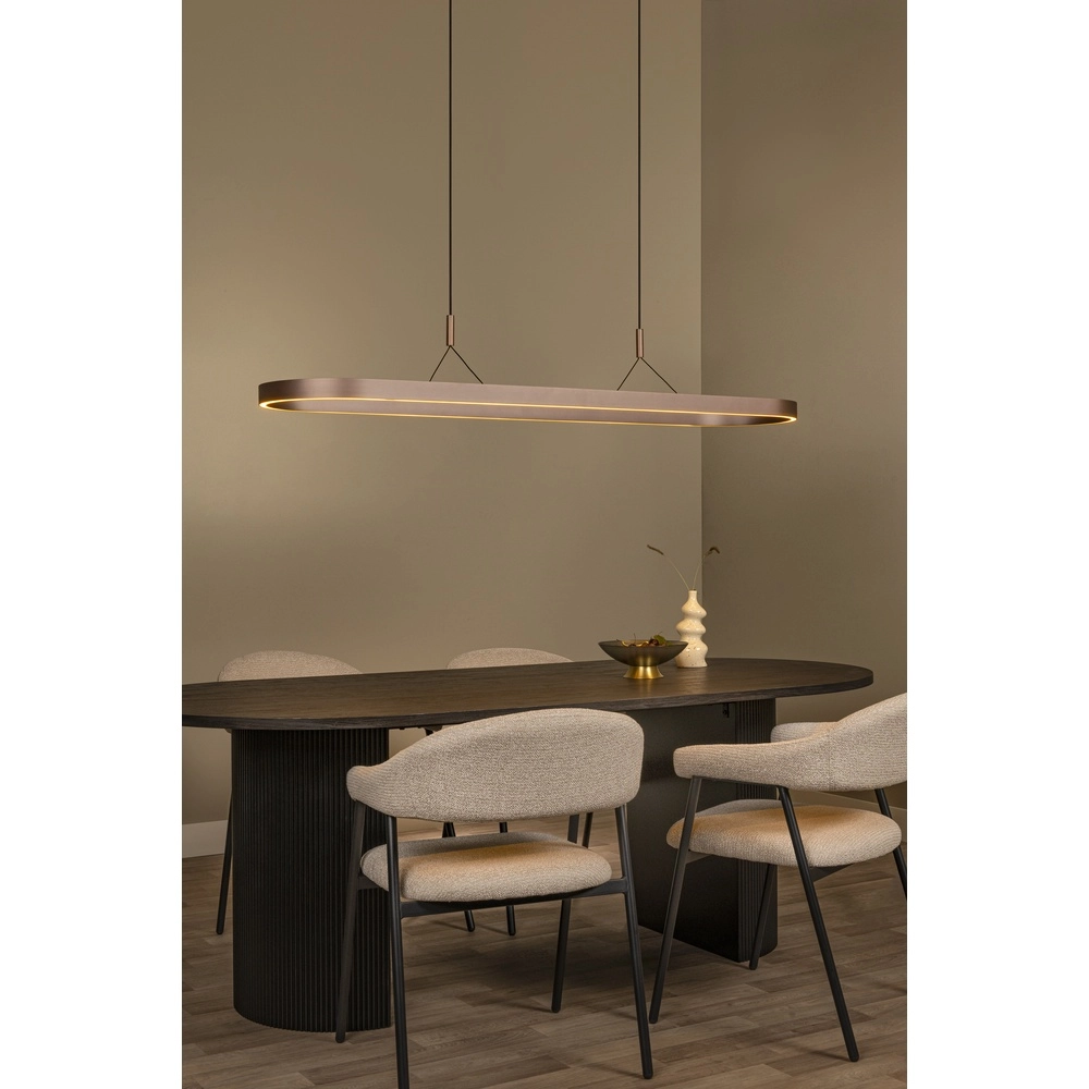 Ovale hanglamp Liane roestbruin Lucide Vibes 5411212461117
