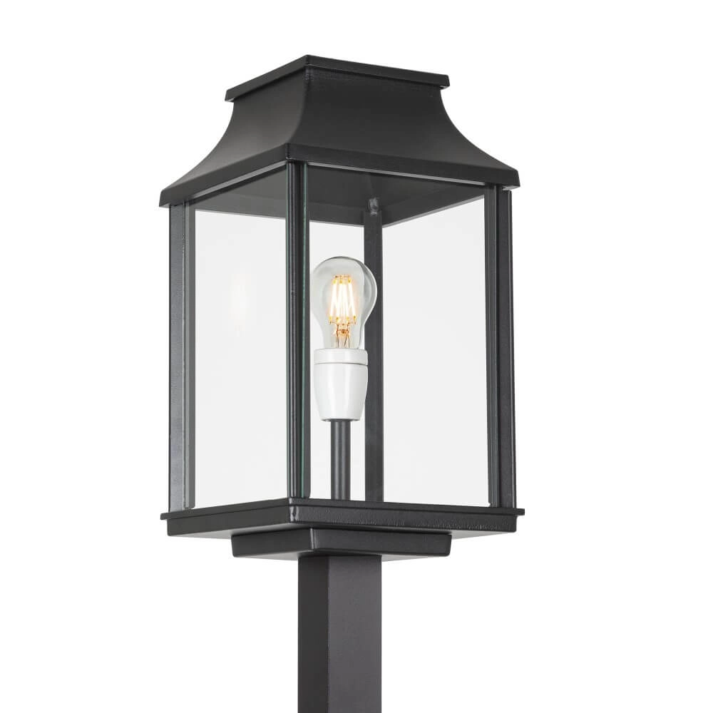 Zwarte lantaarn New York 236cm - zwart KS Verlichting 8714732577403