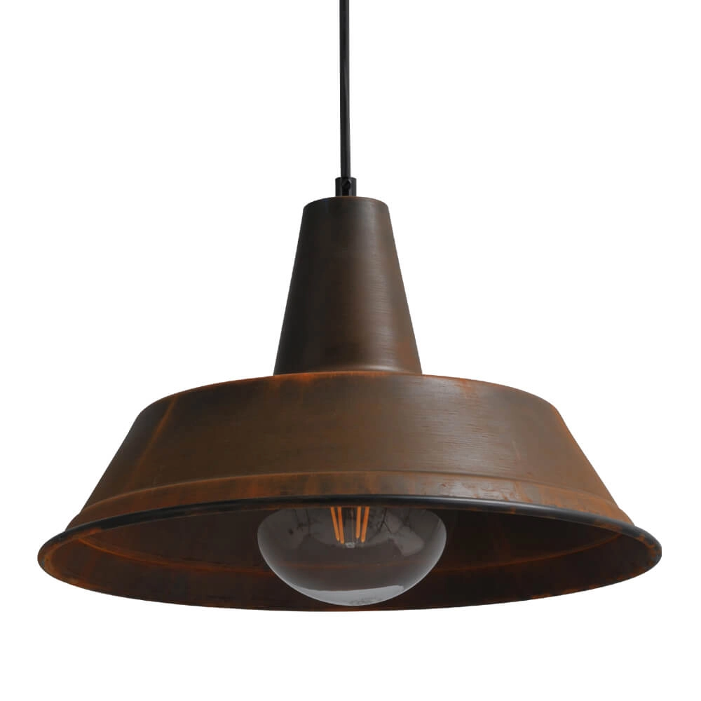 Stoere roest eetkamer lamp Industria 3x35 roestbruin 3-lichts Masterlight 8718121230955