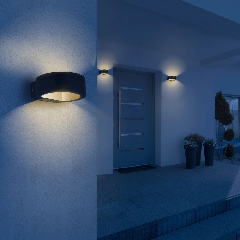 Wandlamp Slice I M antraciet Globo 9007371454266