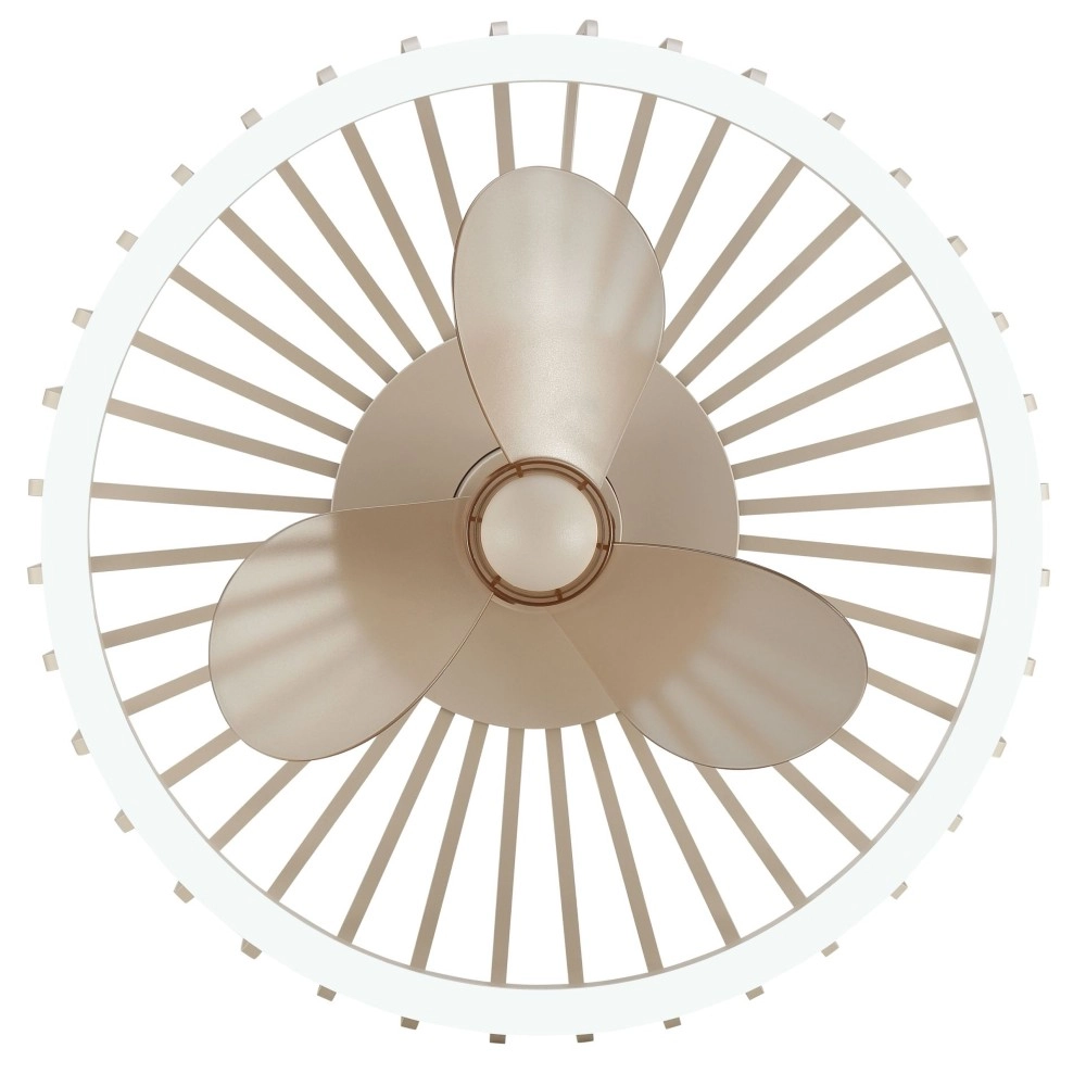 Draadlamp plafondventilator Capo zand bruin Brilliant 4004353471681