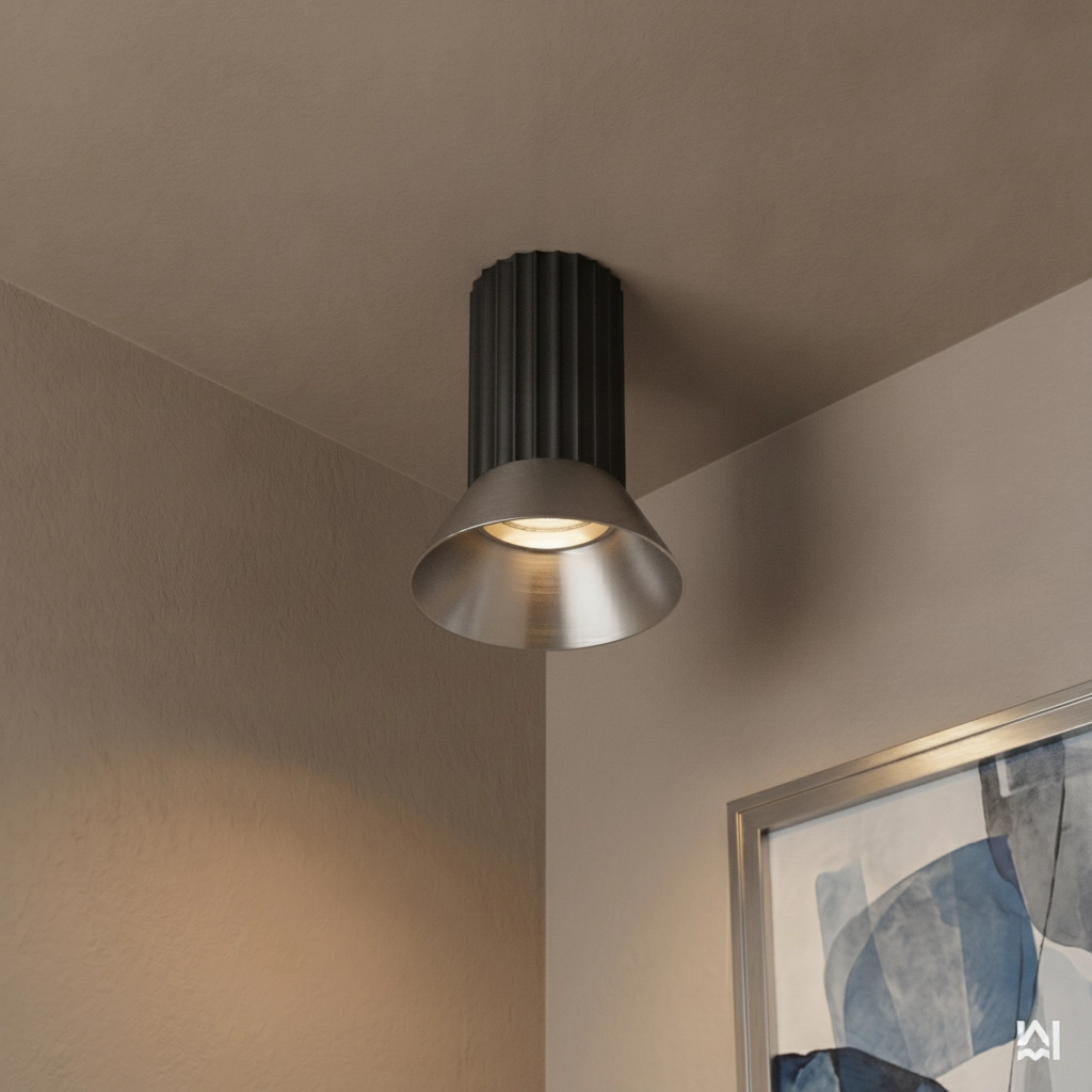 Plafondspot Luvia zwart met brons