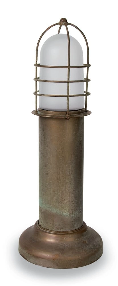 Staande lamp Torcia S - wit glas