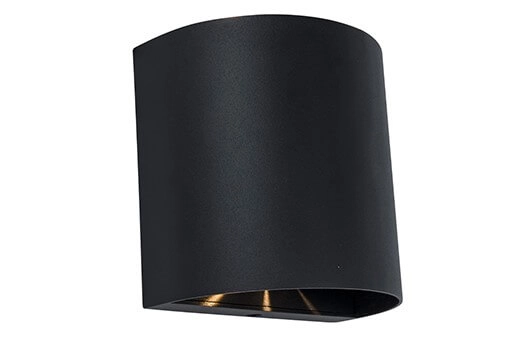 Zwarte wandlamp Gemini Beams rond design Zwarte wandlamp Gemini Beams rond design