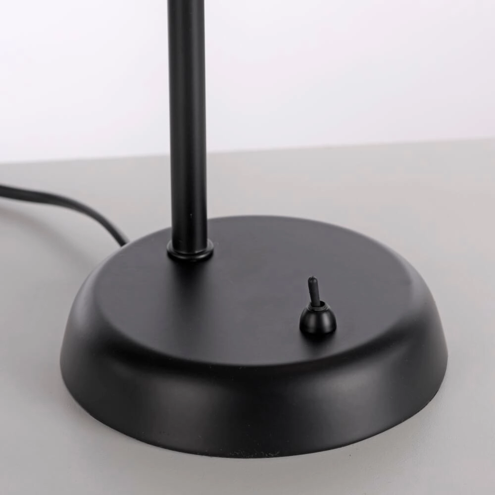 Zwarte tafellamp Loki 1-lichts Just Light 4043689000813