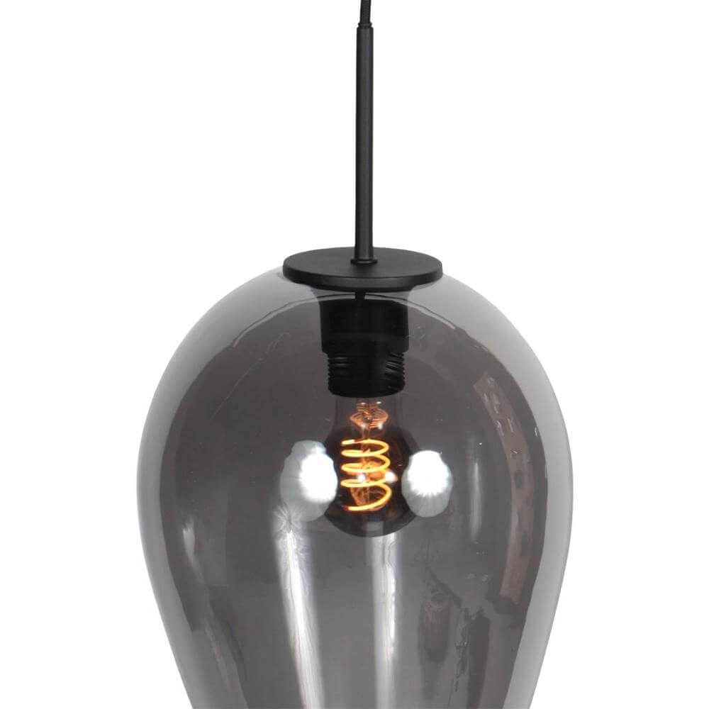 Hanglamp HaloSwap met 1 smoke glas Ø 22,5cm Steinhauer 8712746179705