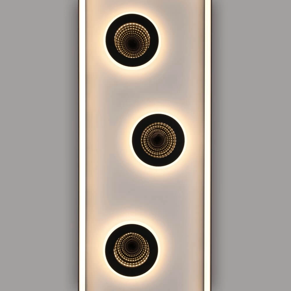 Rechthoekige plafondlamp Dune zwart Paul Neuhaus 4012248384923