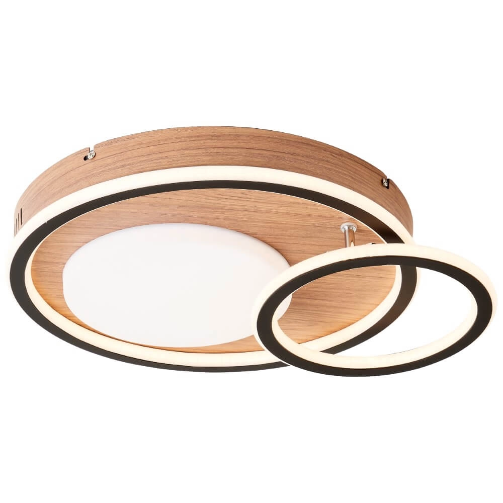 Ronde houten plafondlamp Karney Brilliant 4004353409646