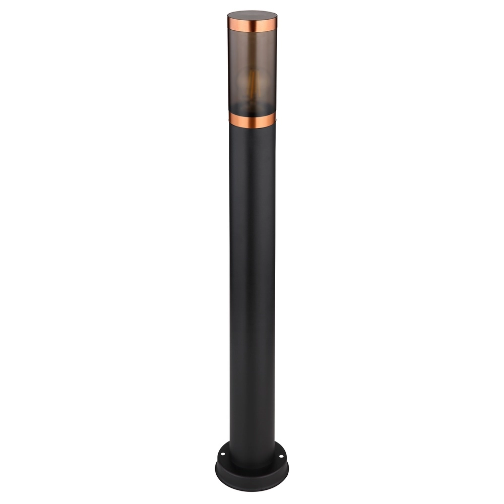 Padverlichting Boston zwart met smoke Globo 9007371439911