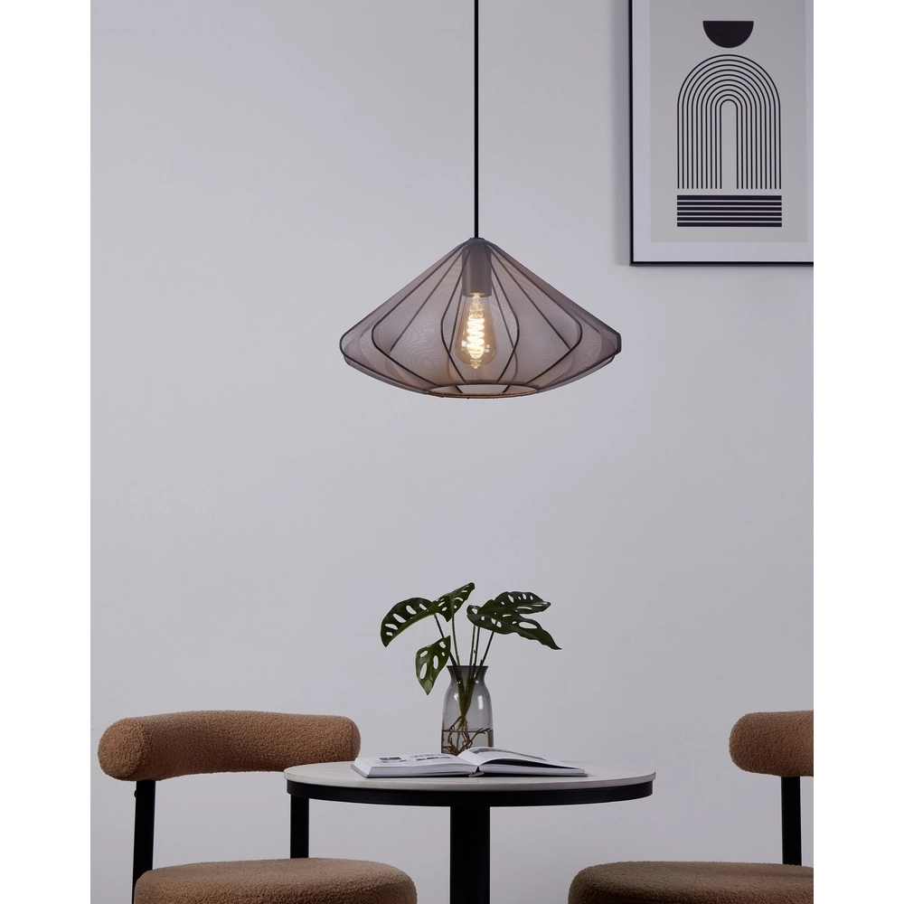 Hanglamp Ø 42cm Dolwen zwart - japandi Eglo 9002759439958