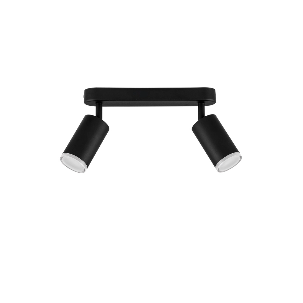 Opbouwspot Mao 2-lichts zwart Lyora 5212017475275