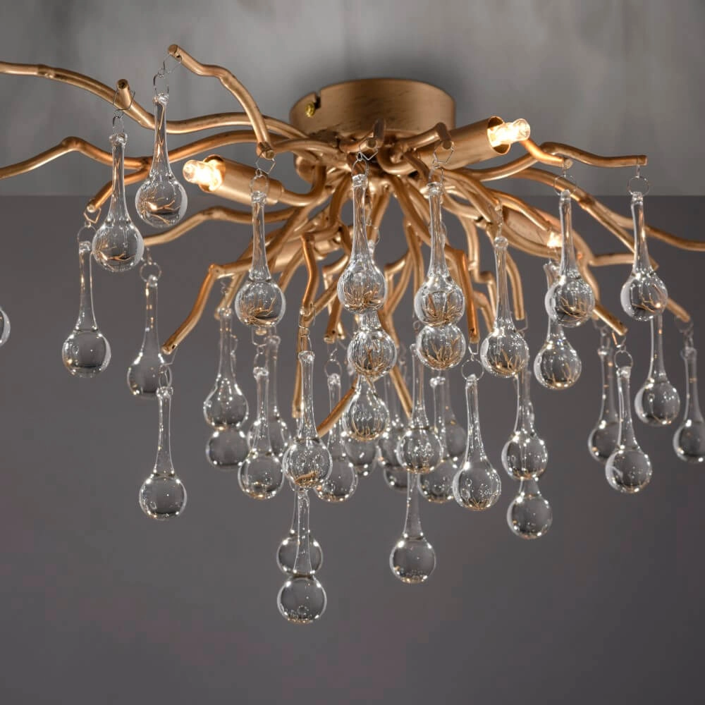 Kroonluchter Icicle messing 60cm Paul Neuhaus 4012248352069