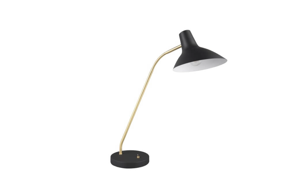 Strakke bureaulamp Traveller zwart Trio 4017807613711