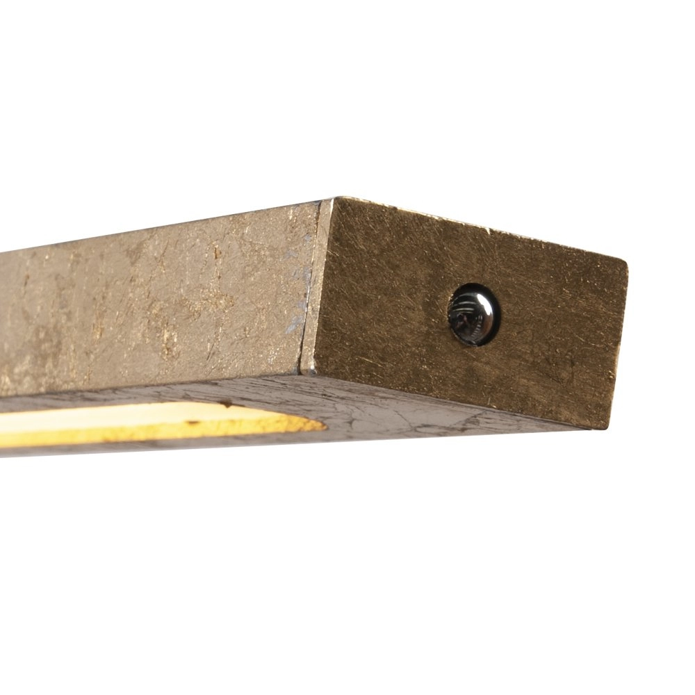 Zwarte hanglamp Real 2 100cm met goud Masterlight 8718121220437