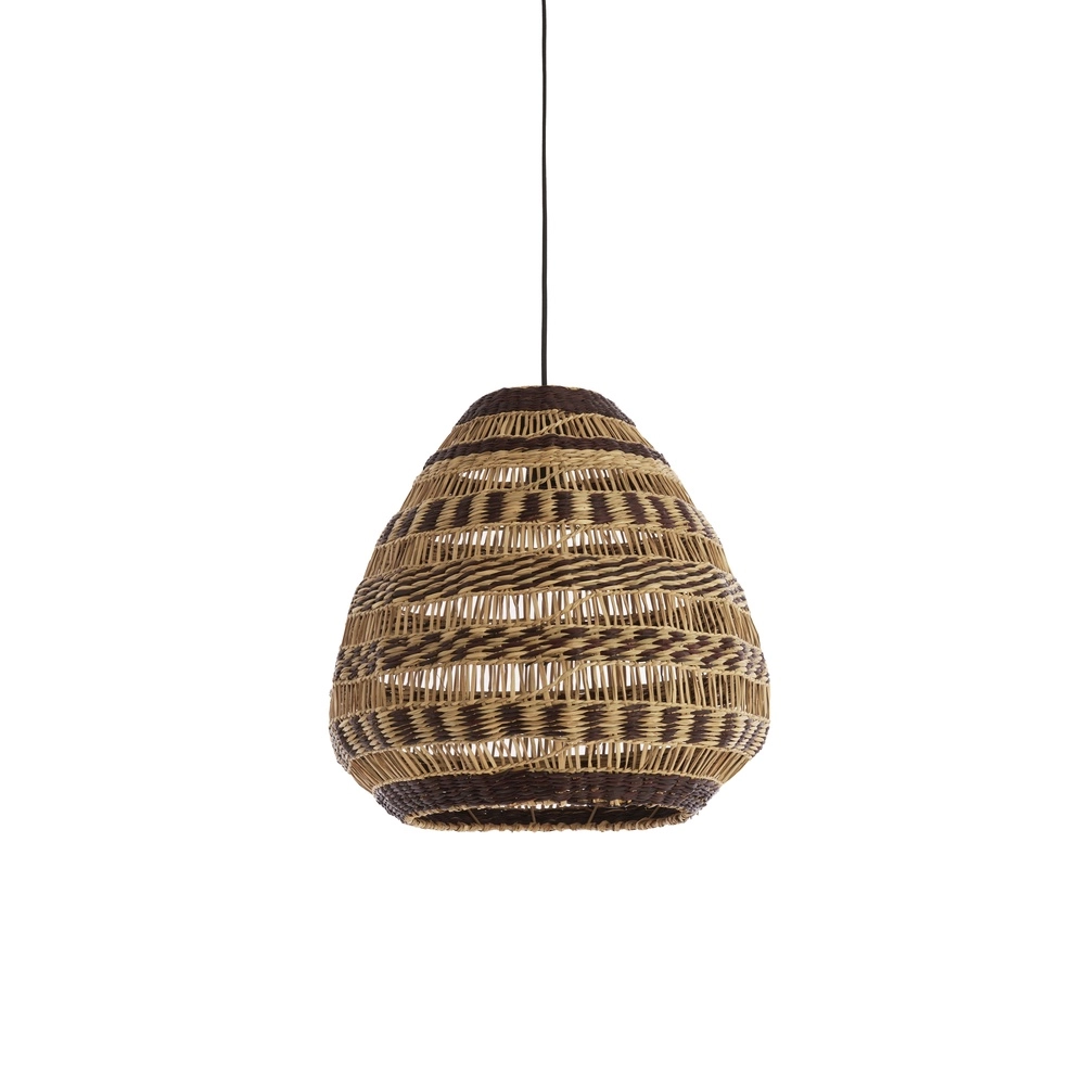 Rotan hanglamp Soluna Ø 47cm - donkerbruin naturel