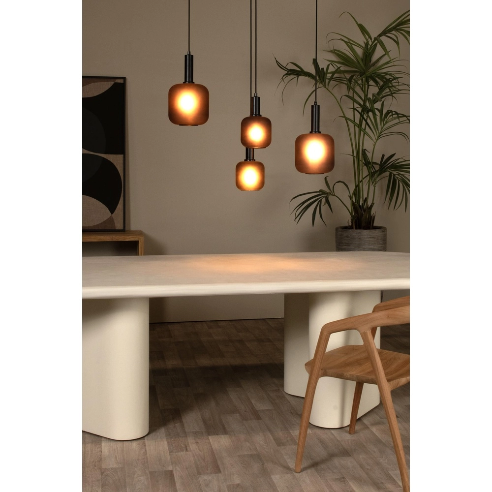 Zwarte hanglamp Eloise 4-lichts Lucide 5411212452474