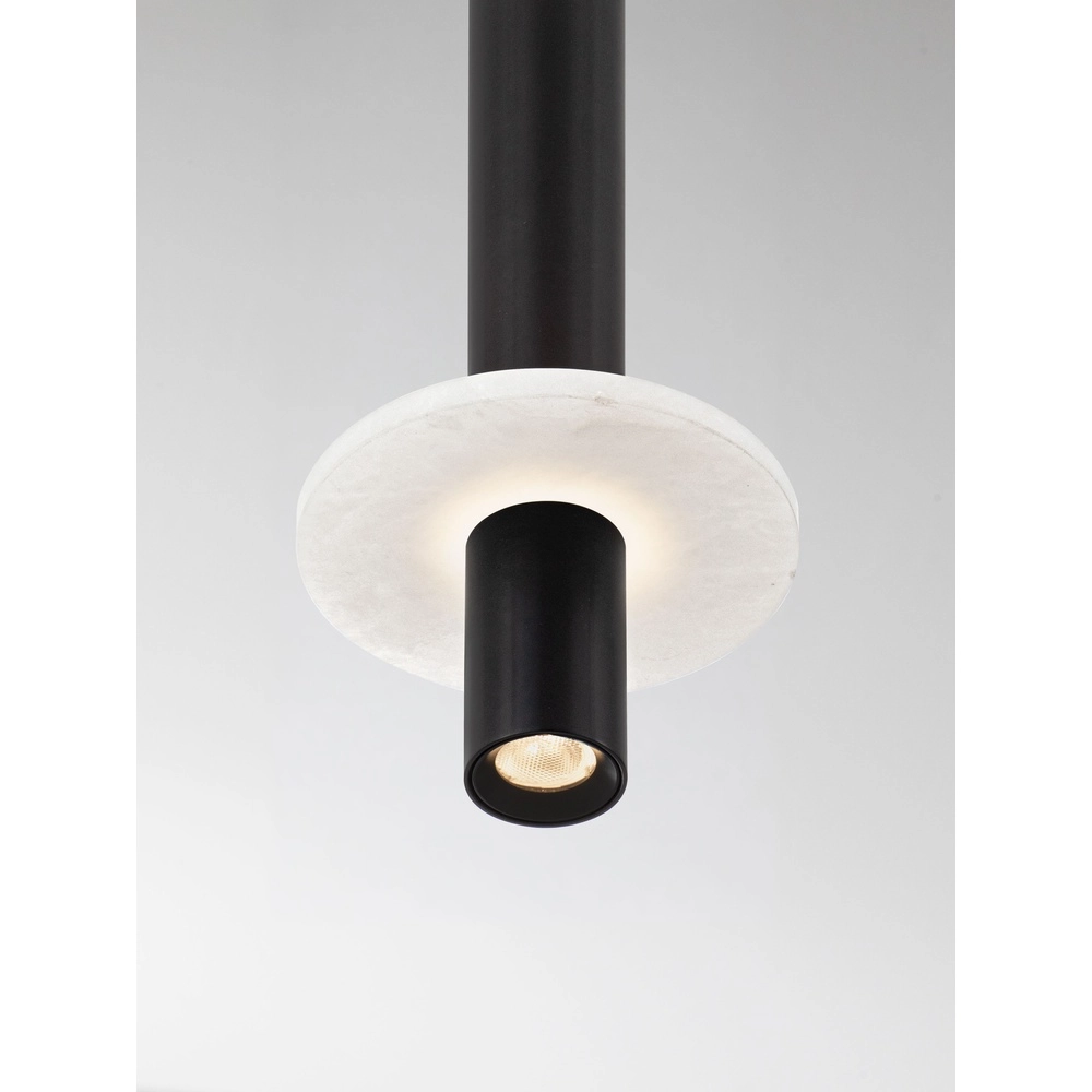 Design hanglamp Noemi zwart met wit Ø 11cm Lyora 5212063503274